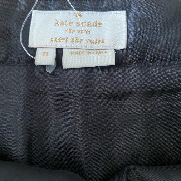 kate spade Shimmering Black A-Line Skirt - Picture 4 of 4